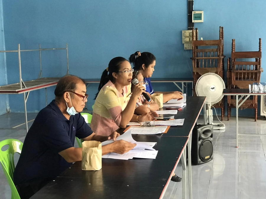 กองสาธารณสุขและสิ่งแวดล้อม เทศบาลตำบลนาวัง ร่วมประชุมประชาคมชุมชนปลอดบุหรี่ บ้านนาดี หมู่ 4