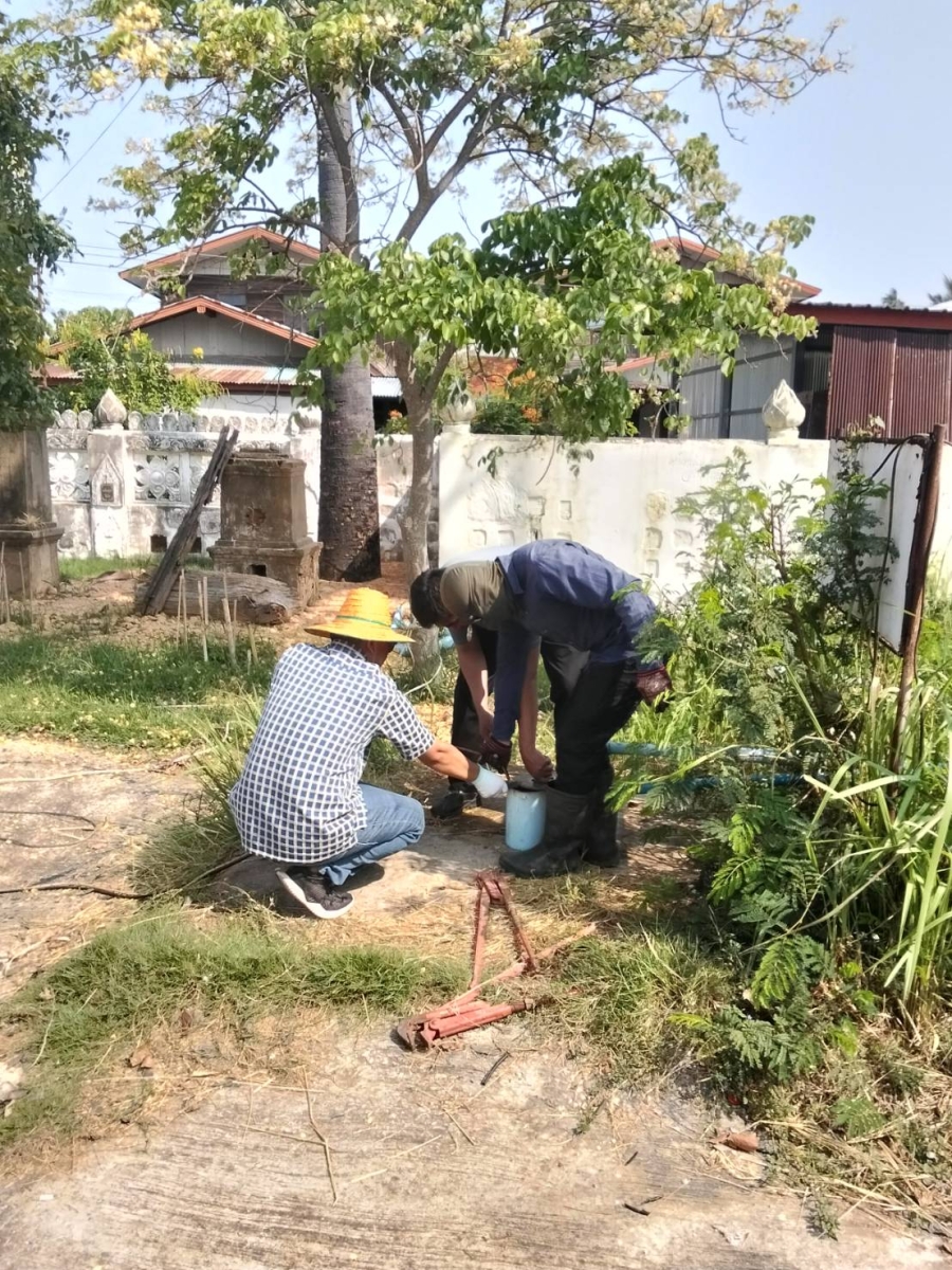 รับแจ้งจากประชาชน ไปดำเนินการแก้ไขระบบประปา หมู่ที่ 4 ชุมชนนาดี จำนวน 1 จุด พื้นที่ชุมชนนาวัง ตำบลนาวัง อำเภอเมืองอำนาจเจริญ จังหวัดอำนาจเจริญ